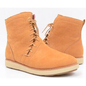 Bionica Corset II Asymmetrical Lace-Up Boot Honey Nubuck Leather Size 11M